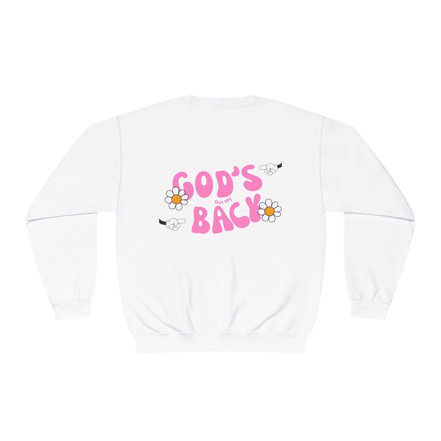 God's Back My Back Graphic Crewneck Sweatshirt