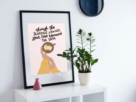 🍂 Fall Wall Art Print – Isaiah 54:10 🍂 (16x20)